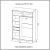 Шкаф-купе №19 (1,5м) Инфинити Анкор